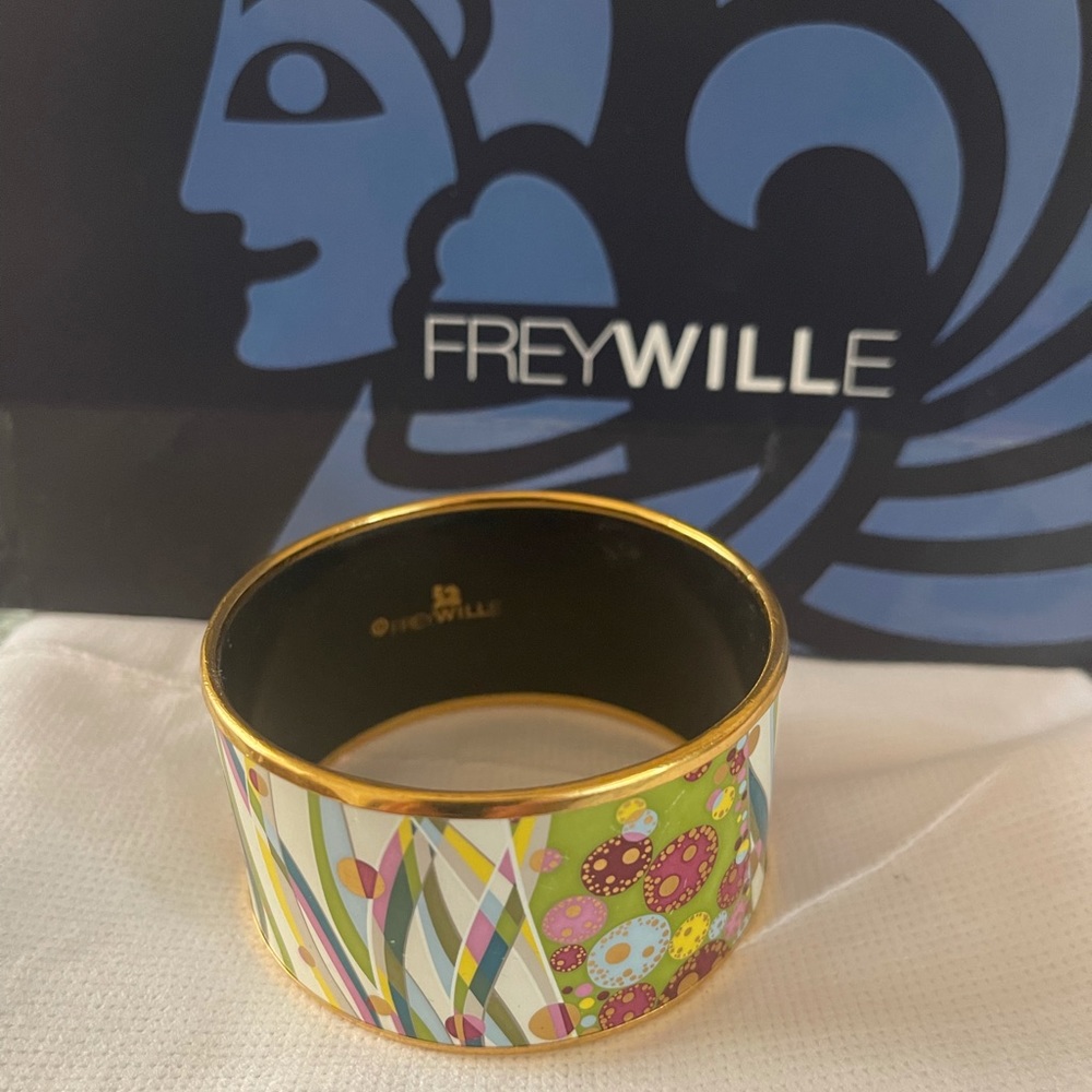 Frey Wille bracelet in enamel and 24k gold